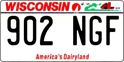 WI license plate 902NGF