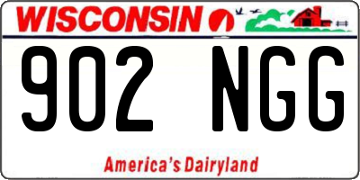 WI license plate 902NGG