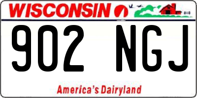 WI license plate 902NGJ