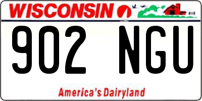 WI license plate 902NGU