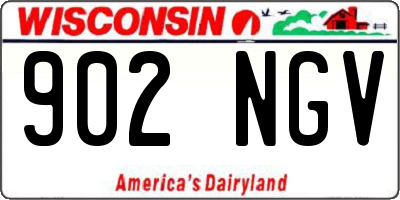 WI license plate 902NGV
