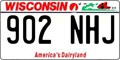 WI license plate 902NHJ