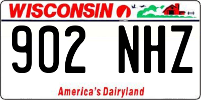 WI license plate 902NHZ