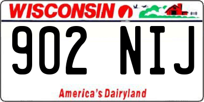 WI license plate 902NIJ