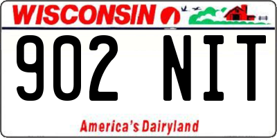 WI license plate 902NIT