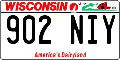WI license plate 902NIY