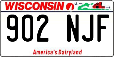 WI license plate 902NJF