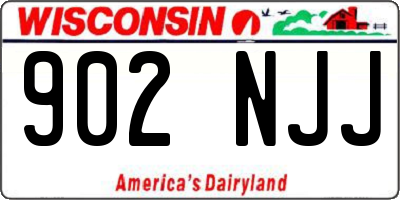 WI license plate 902NJJ