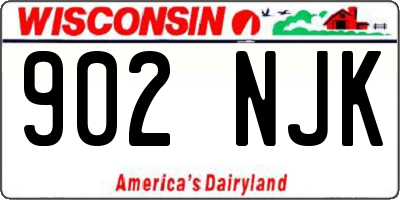 WI license plate 902NJK