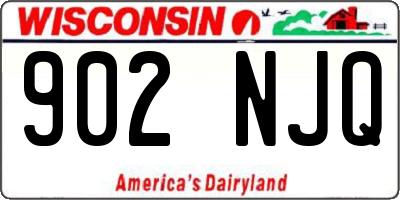 WI license plate 902NJQ