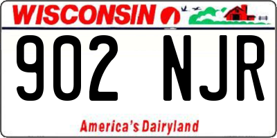 WI license plate 902NJR