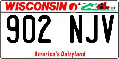 WI license plate 902NJV