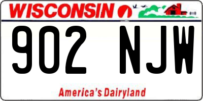WI license plate 902NJW