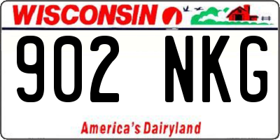 WI license plate 902NKG