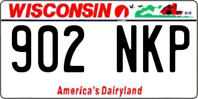 WI license plate 902NKP
