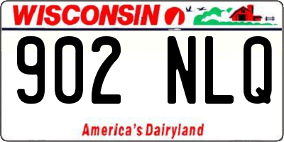 WI license plate 902NLQ