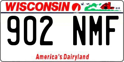 WI license plate 902NMF
