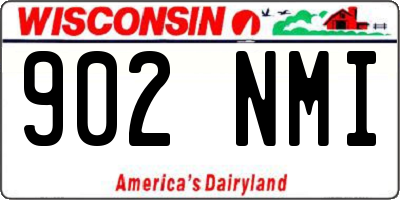 WI license plate 902NMI