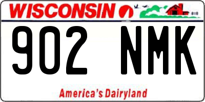 WI license plate 902NMK