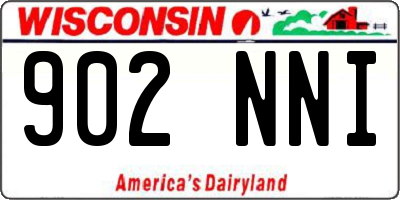 WI license plate 902NNI