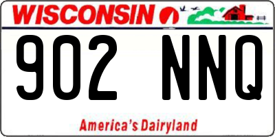 WI license plate 902NNQ
