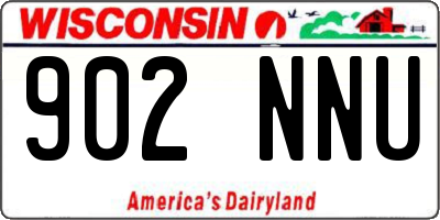 WI license plate 902NNU