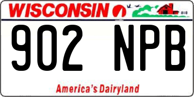 WI license plate 902NPB