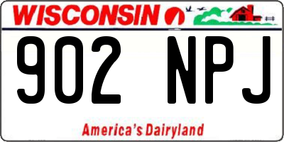 WI license plate 902NPJ
