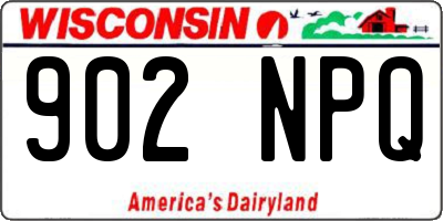 WI license plate 902NPQ