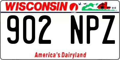 WI license plate 902NPZ
