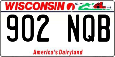 WI license plate 902NQB