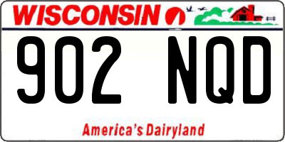 WI license plate 902NQD