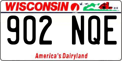 WI license plate 902NQE
