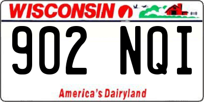 WI license plate 902NQI
