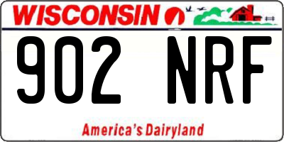 WI license plate 902NRF