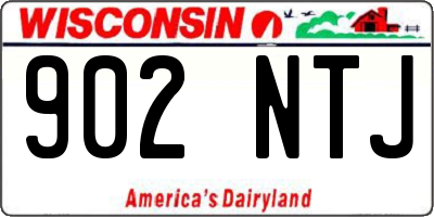 WI license plate 902NTJ