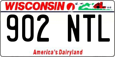 WI license plate 902NTL