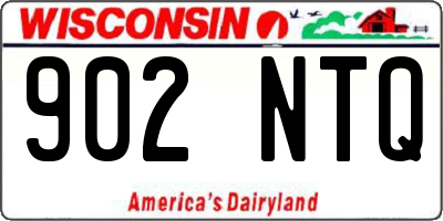 WI license plate 902NTQ