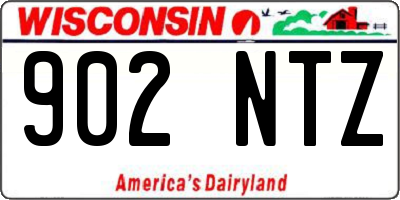 WI license plate 902NTZ