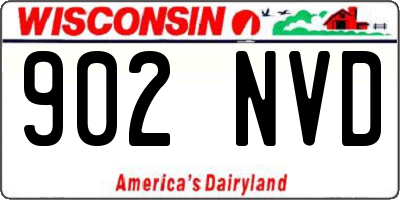 WI license plate 902NVD