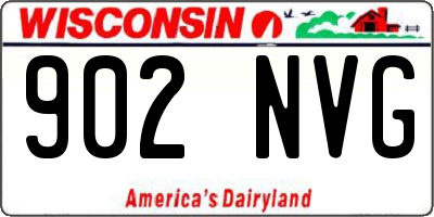 WI license plate 902NVG