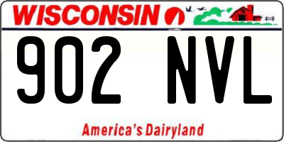 WI license plate 902NVL