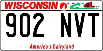 WI license plate 902NVT