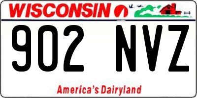 WI license plate 902NVZ