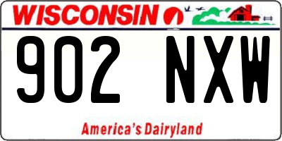 WI license plate 902NXW