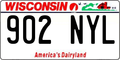 WI license plate 902NYL