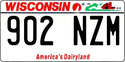 WI license plate 902NZM