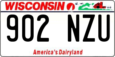 WI license plate 902NZU