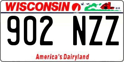 WI license plate 902NZZ