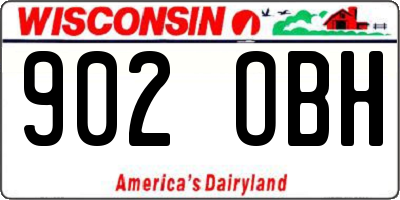 WI license plate 902OBH